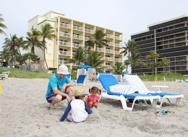 South Florida beach resort families