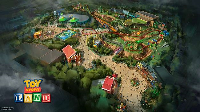 Toy story land, star wars land, avatar land at Disney world Toy Story land Walt Disney World