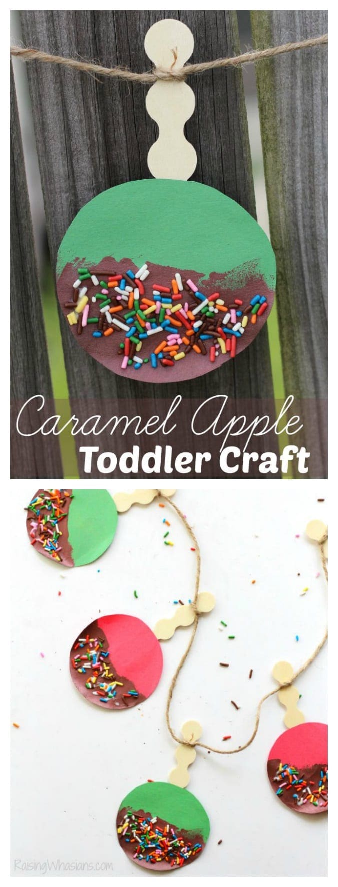 Caramel Apple Fall Craft for Toddlers + 50 More Fall Crafts - Raising ...