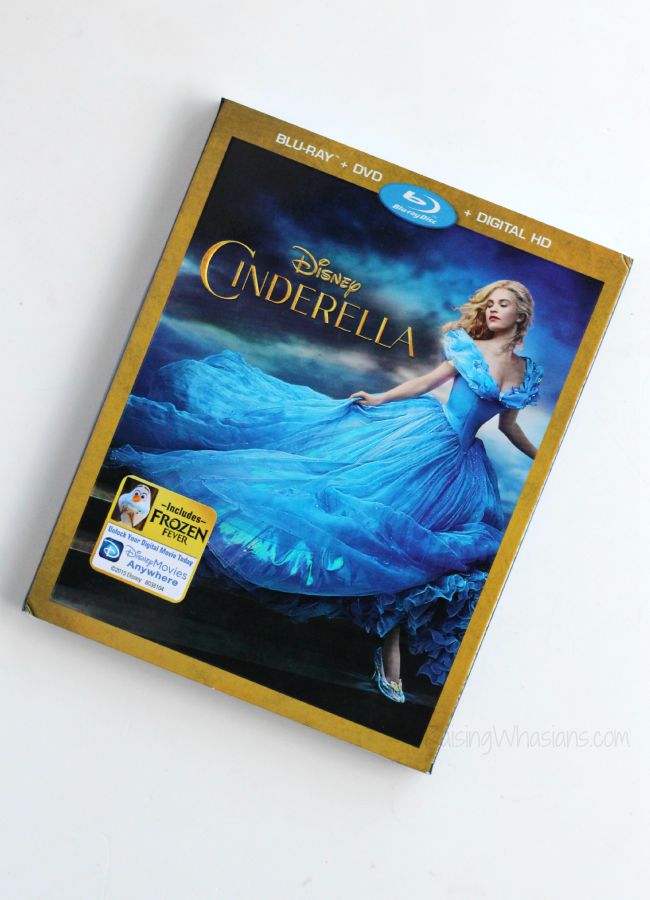Disney Cinderella live action on blu-ray