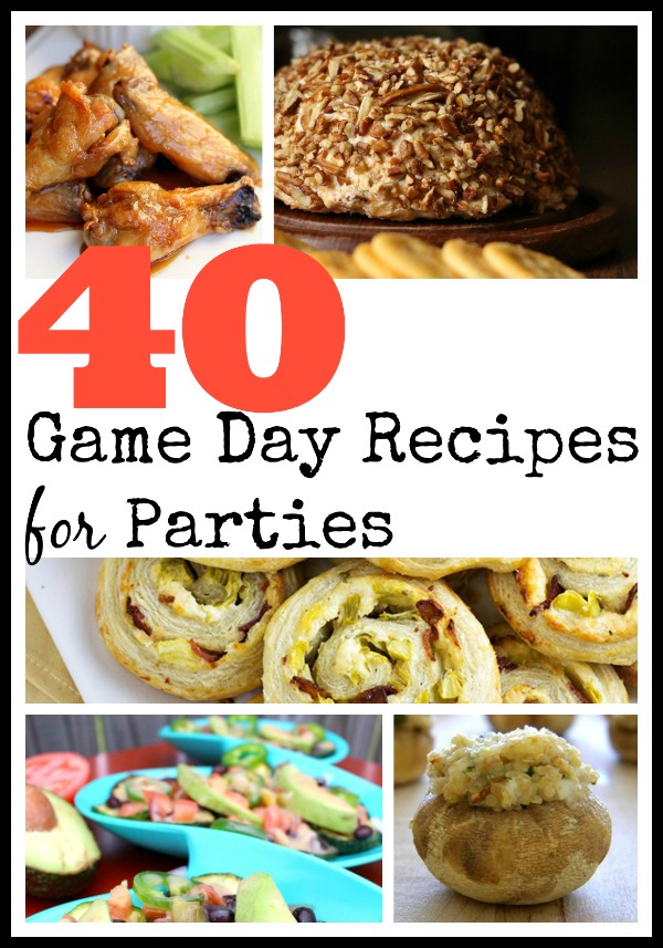 Game day recipe round up