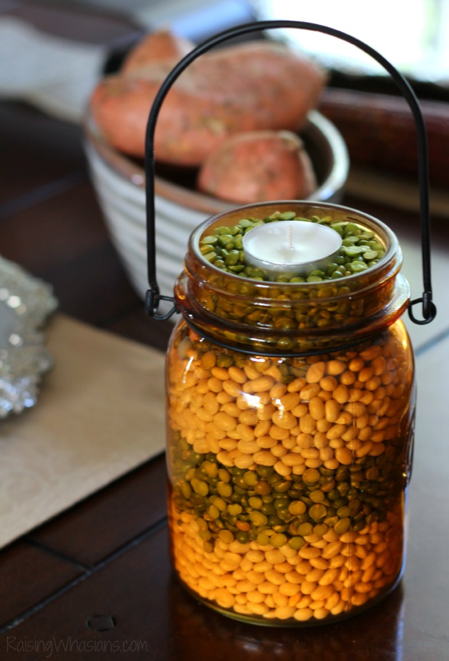 Fall candle holder diy