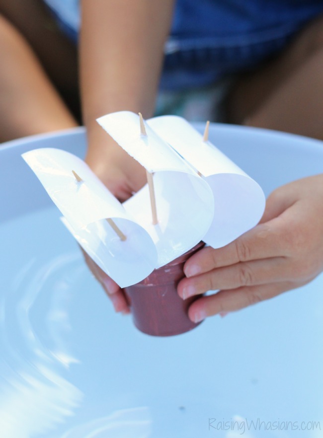 Mayflower craft for kids using k cups Mayflower boat craft