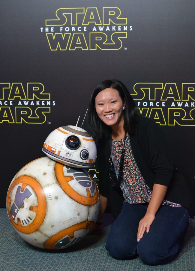 BB-8 photo opp Star wars press conference