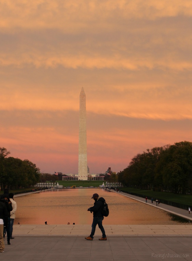 DC monument sunset