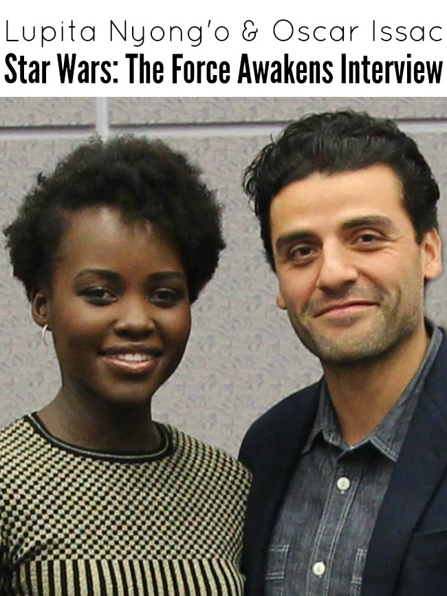Oscar Issac and Lupita Nyongo star wars the force awakens interview