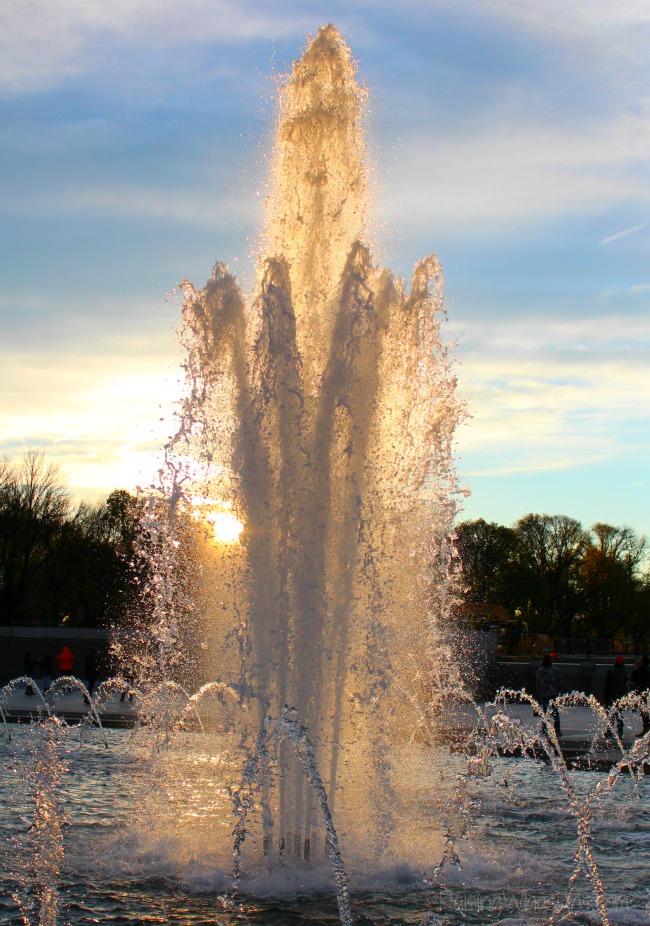 WWII memorial fountain