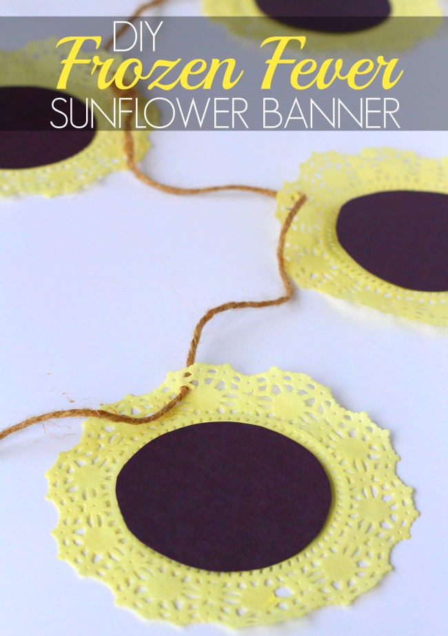 DIY Disney frozen fever party banner DIY frozen fever party banner