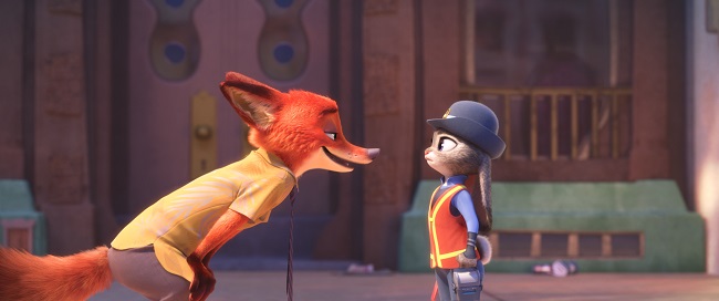 Why Zootopia is unlike any other Disney animal movie exclusive interview #Zootopia NATURAL ENEMIES — Zootopia's first bunny officer Judy Hopps finds herself face to face with a fast-talking, scam-artist fox in Walt Disney Animation Studios' "Zootopia." Featuring the voices of Ginnifer Goodwin as Judy and Jason Bateman as Nick, "Zootopia" opens in theaters on March 4, 2016. ©2016 Disney. All Rights Reserved.