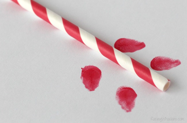 Fingerprint Valentines day kids craft