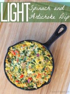 Light spinach and artichoke dip recipe