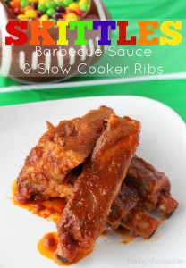 Skittles barbecue sauce slow cooker ribs