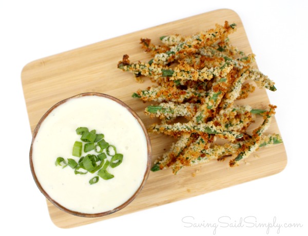 Baked green beans wasabi ranch