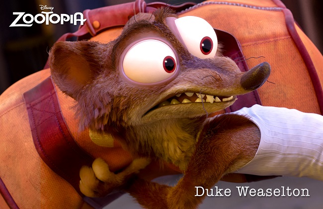 Disney Zootopia easter eggs revealed #ZootopiaEvent Duke Weaselton easter egg