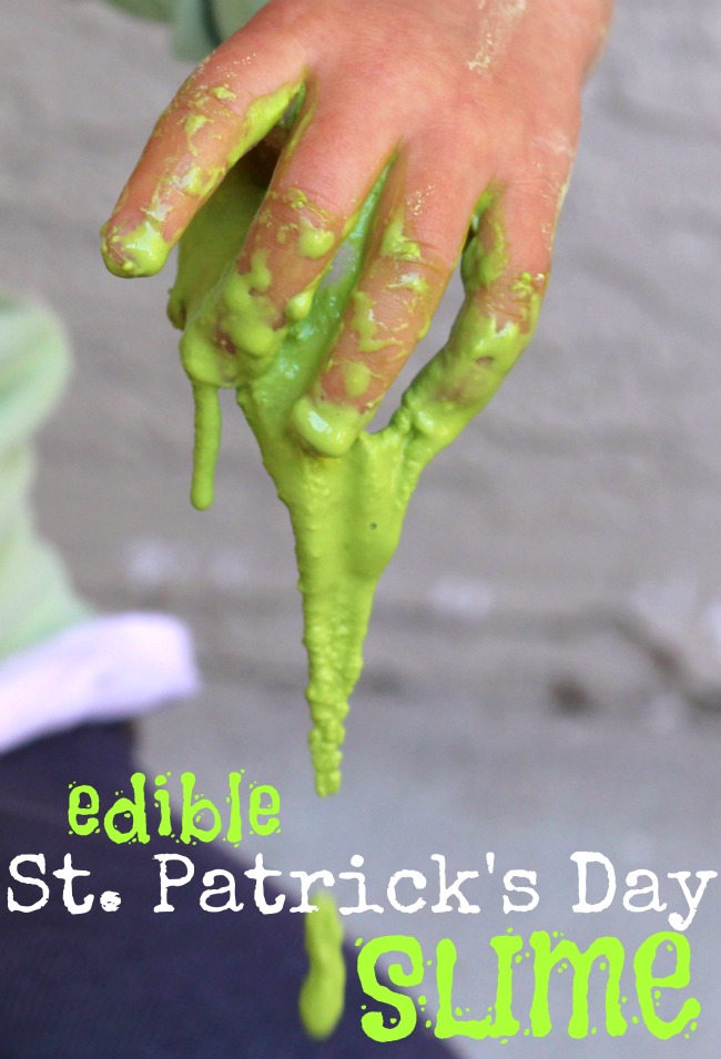 Edible St. Patrick's Day slime for kids Edible St. Patrick's Day slime for kids
