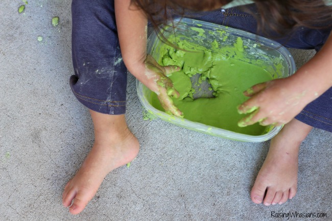 Edible St. Patrick's Day slime for kids St. Patricks day kids craft slime