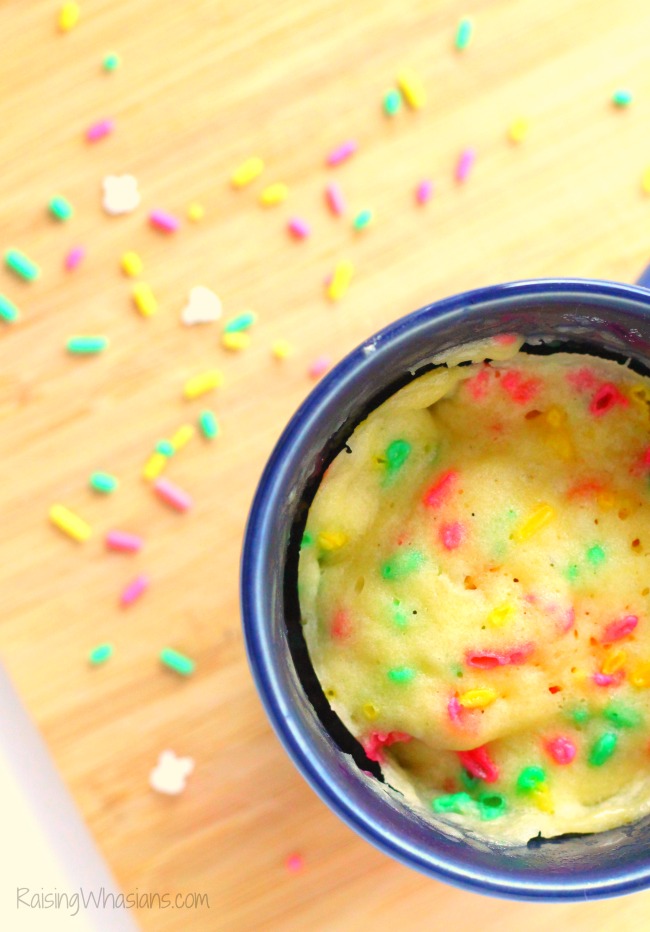 Funfetti mug cake