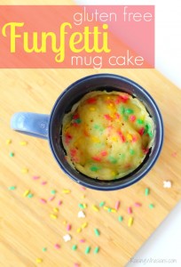 Gluten free funfetti mug cake recipe