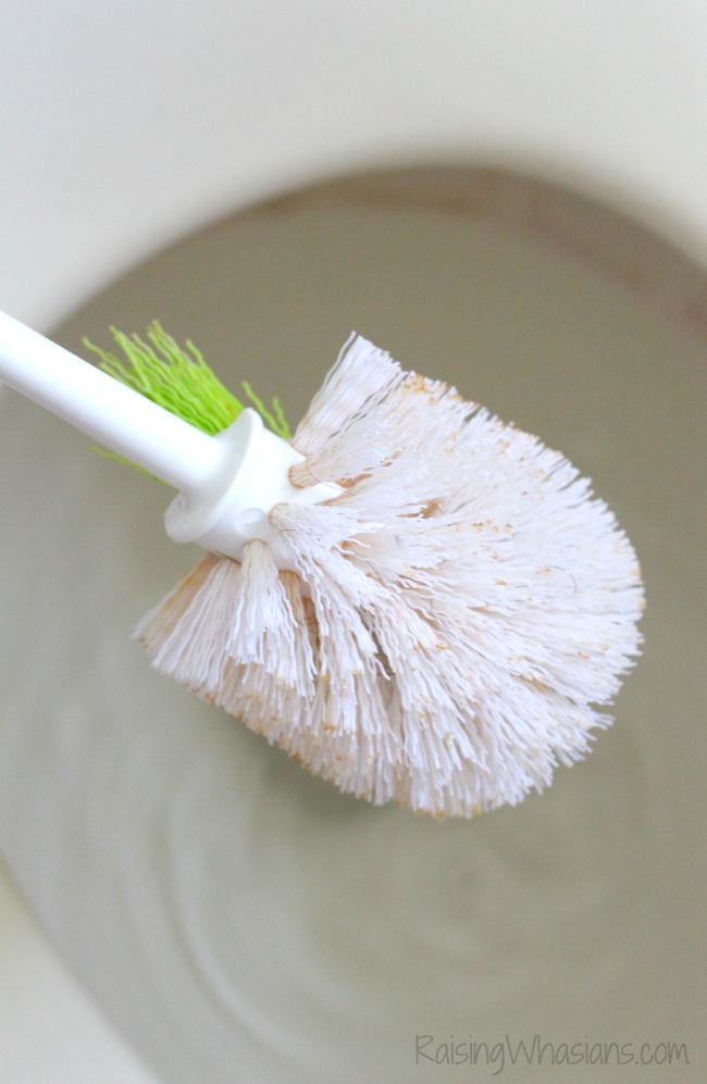 Easy Natural Toilet Cleaner + 6 Bathroom Toilet Cleaning Tips | DIY Lemon Rosemary Natural Toilet Bowl Cleaner + 6 tips for spring cleaning your toilet #Cleaning #DIY
