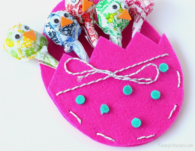 Kids Easter craft treat pouch