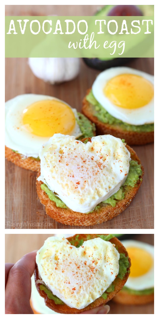 Easy Avocado Toast with Egg Recipe | Make this savory breakfast recipe featuring homemade garlic toast & fresh avocado, topped with a home cooked egg #breakfast #Recipe #healthyrecipe