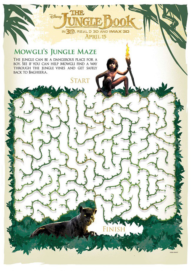 Free the jungle book printables for kids