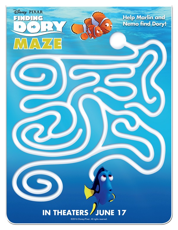 FREE Finding Dory Coloring Sheets + Kids Activities #FindingDory Free finding dory printable coloring sheets