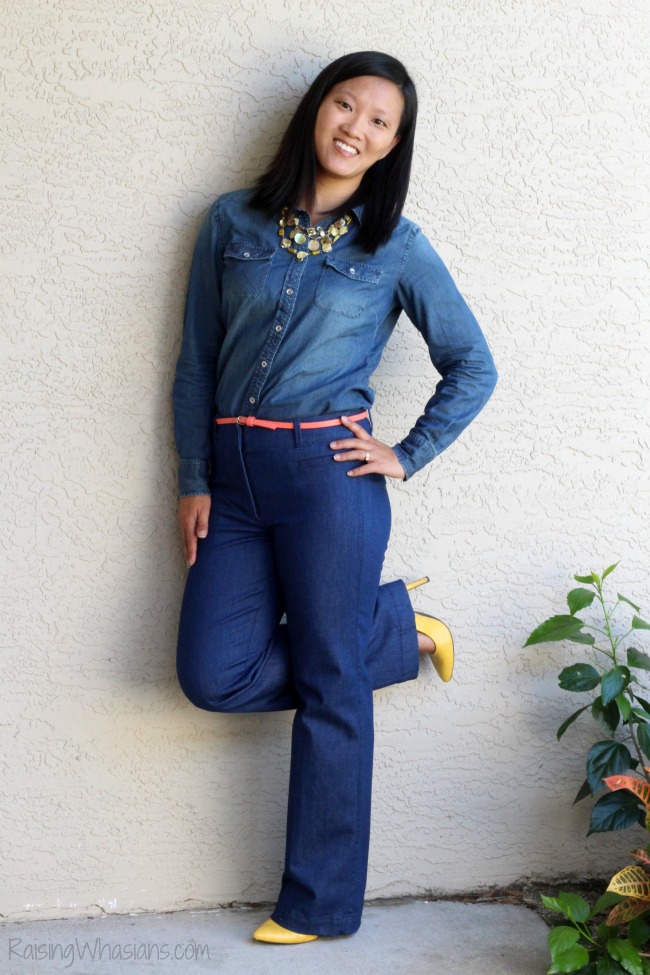 9 Ways to Style a Denim Shirt for Spring How to wear a chambray shirt for spring