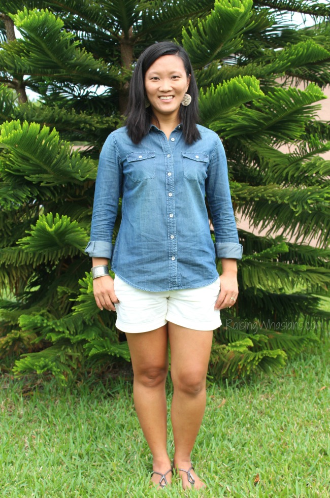 9 Ways to Style a Denim Shirt for Spring How to wear a denim shirt for spring