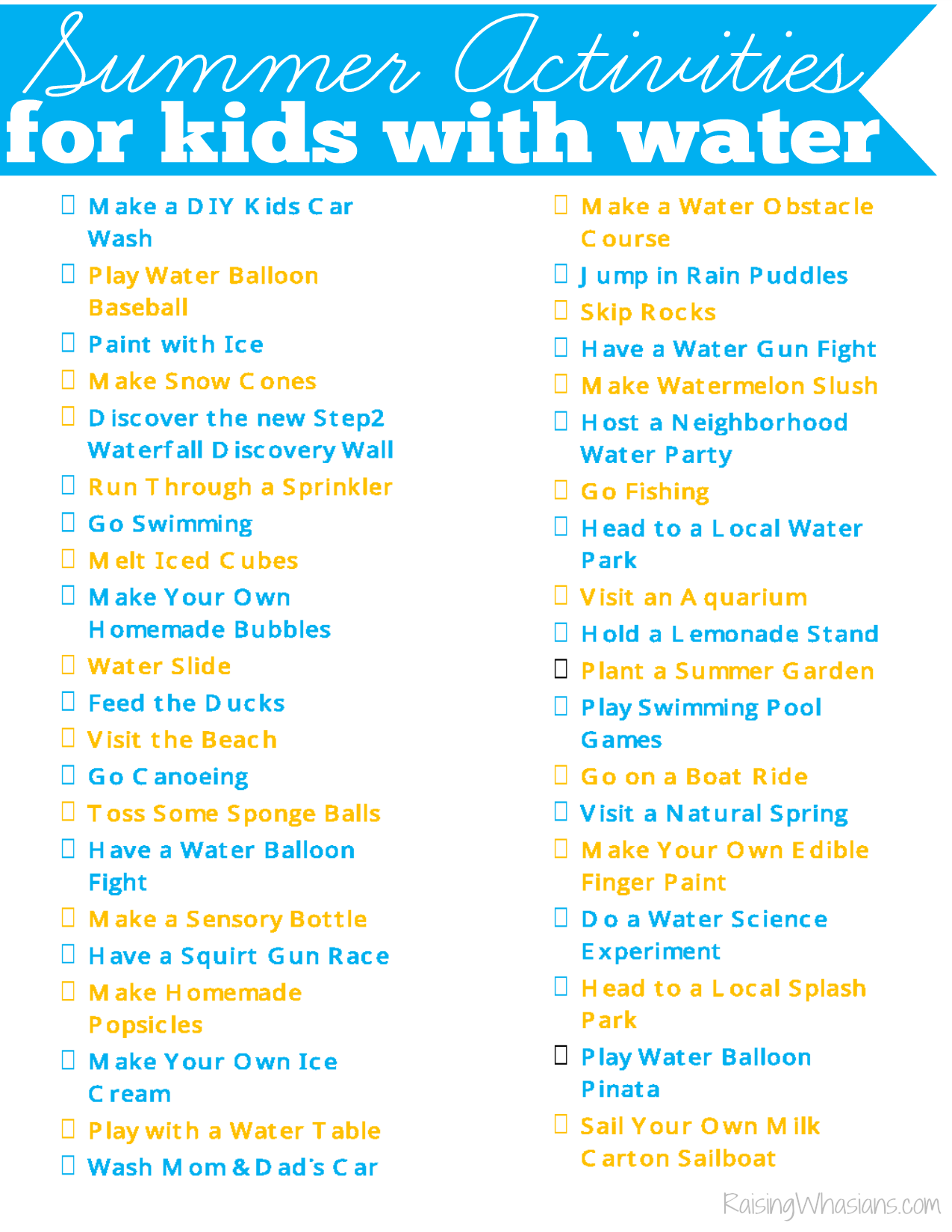 30 frugal summer activities a free printable summer activities for 5