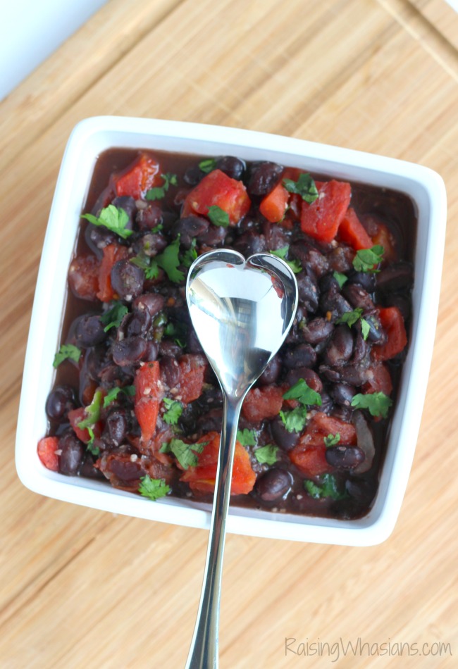 Easy Black Bean Soup + Tips for a Heart Healthy Life | Make this easy heart healthy black bean soup recipe in minutes + American Heart Association Tips #Recipe #HealthyRecipe #HealthTips