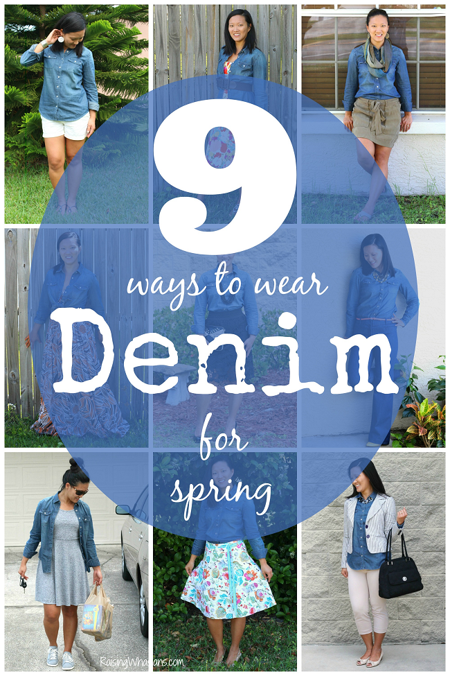 9 Ways to Style a Denim Shirt for Spring Ways to style a denim shirt for spring