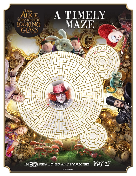 Free Disney alice kids activities