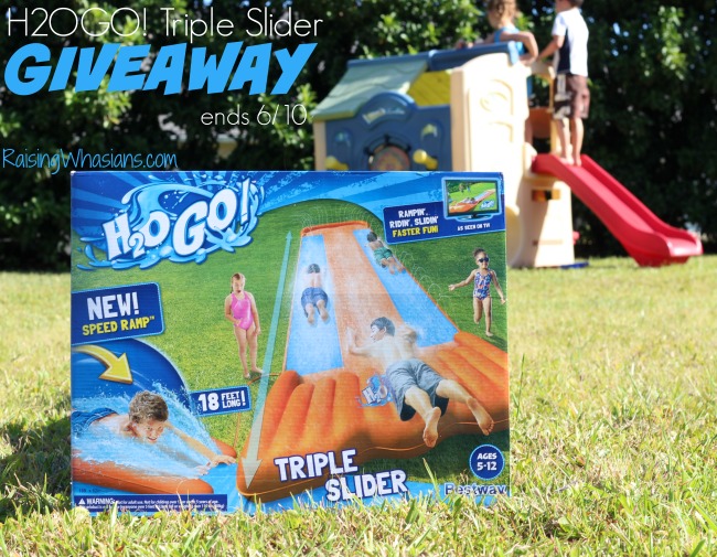 h2ogo triple water slide