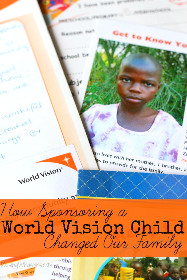 How sponsoring a world vision child changed our family