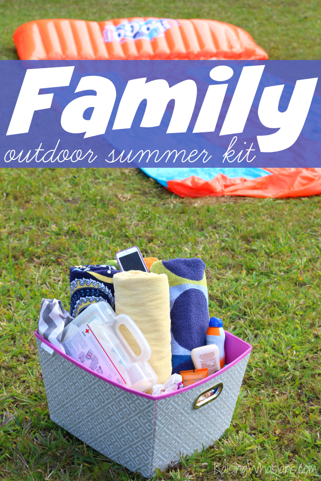 Outdoor summer kit for families
