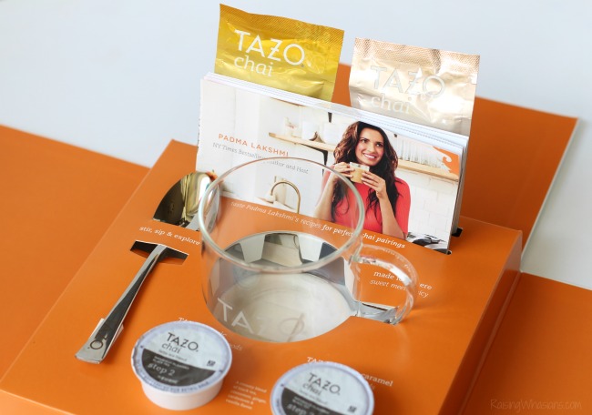 Tazo chai latte Padma Lakshmi