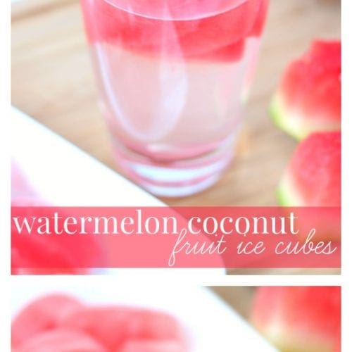 Watermelon fruit ice cubes pinterest