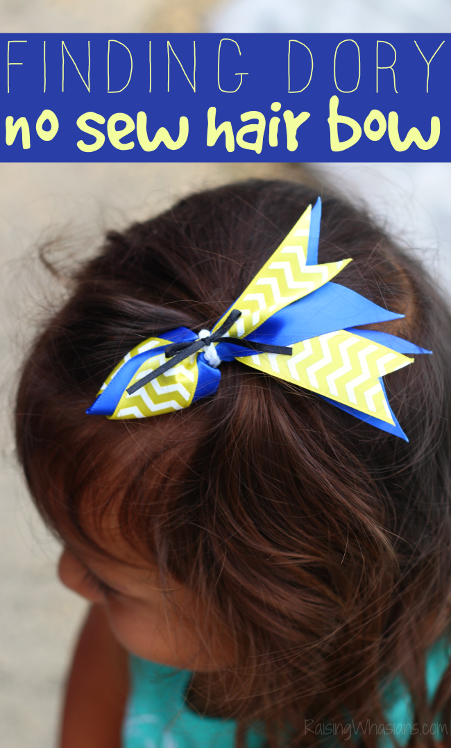 Finding Dory Hair Bow DIY - Raising Whasians Finding Dory hair bow diy