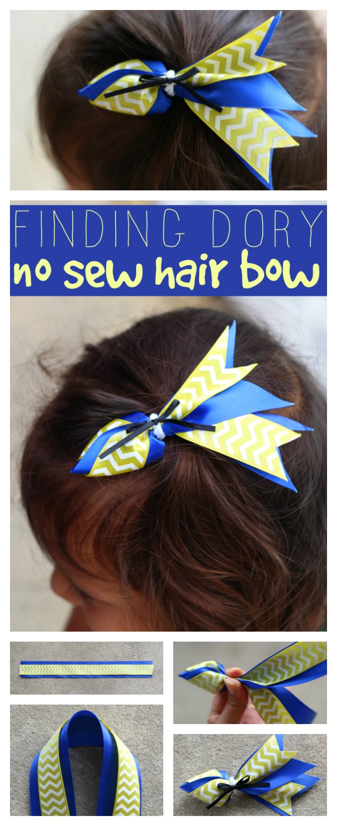 Finding Dory hair bow pinterest