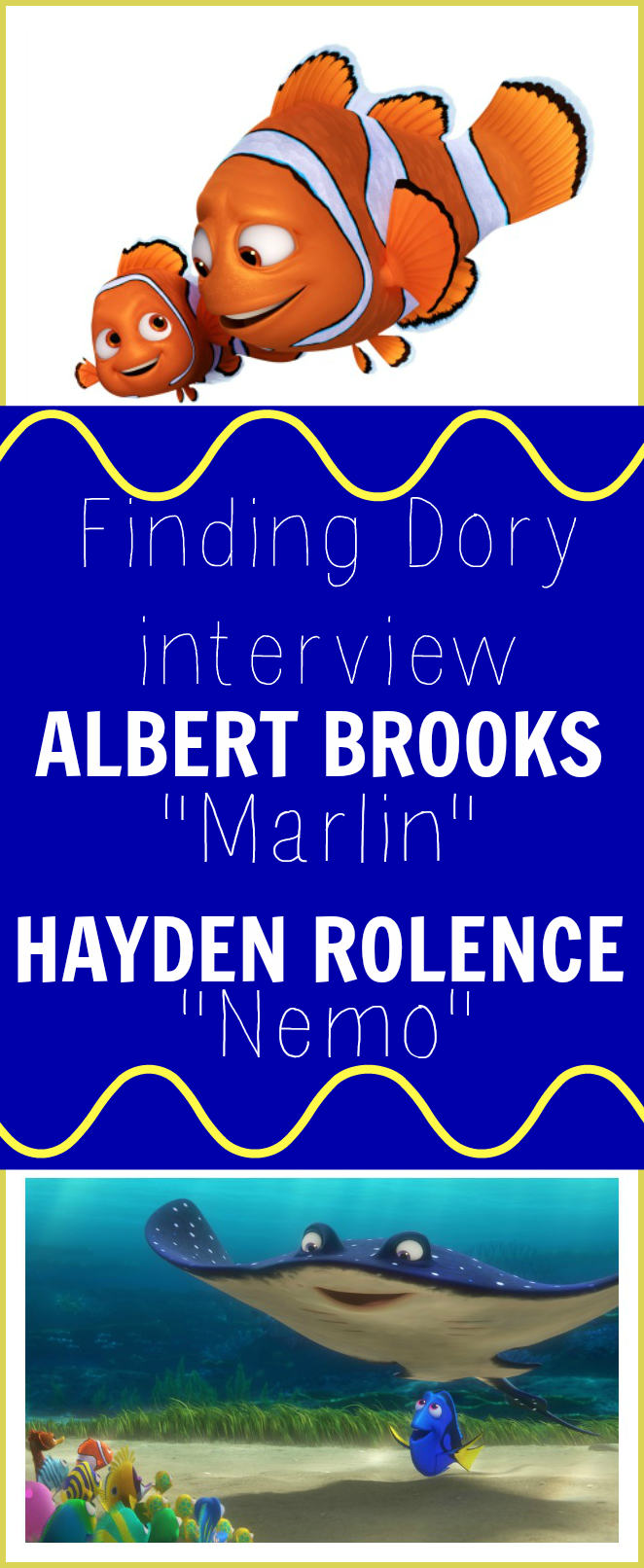 Hayden Rolence Albert Brooks interview finding Dory
