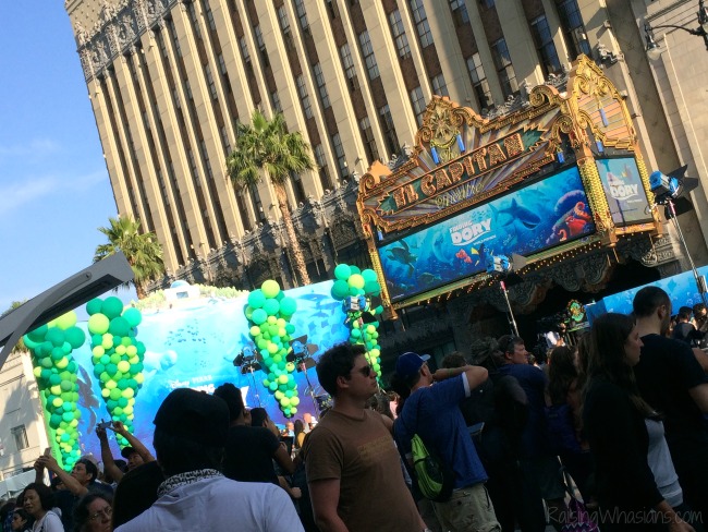 Walking the finding Dory red carpet premiere