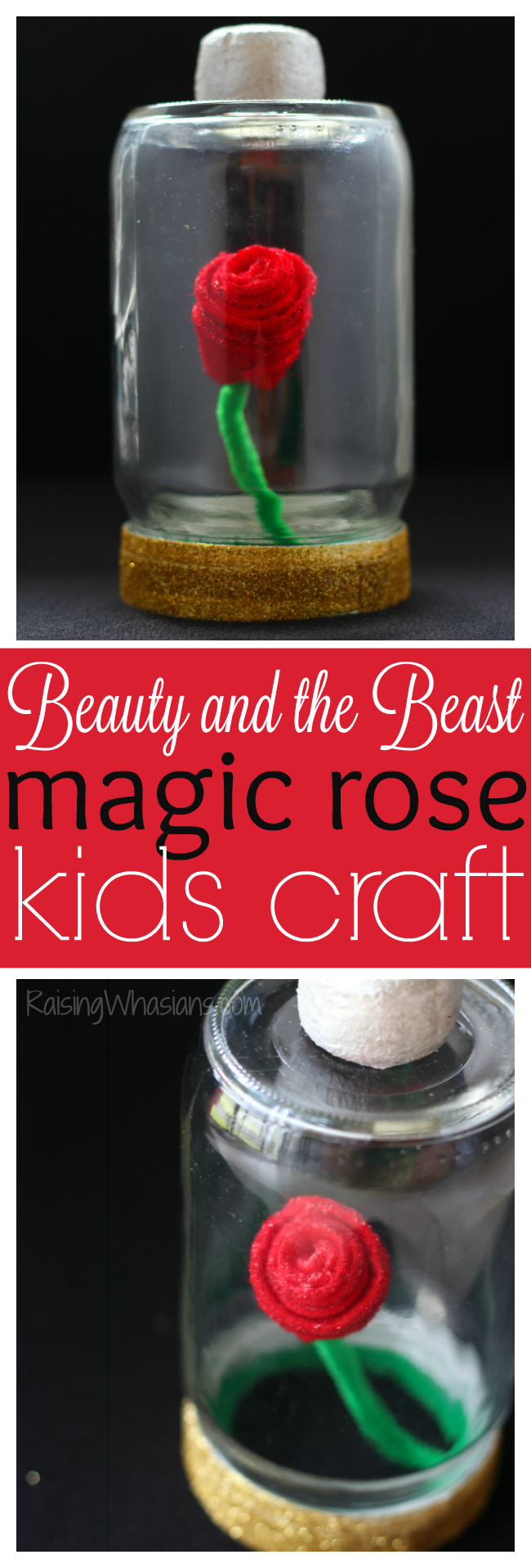 Beauty and the Beast Rose Craft + Teaser Trailer #BeOurGuest Beauty and the beast craft pinterest