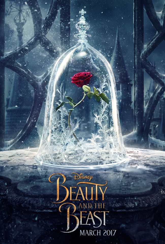 Beauty and the Beast Rose Craft + Teaser Trailer #BeOurGuest Beauty and the beast movie poster teaser