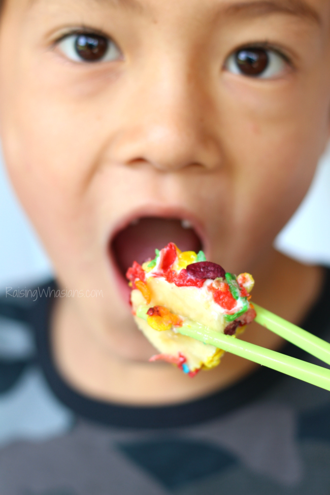 Breakfast sushi for kids