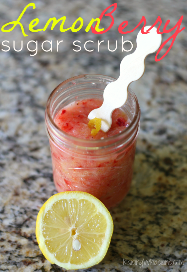 Lemon Berry Sugar Scrub + Tips for a Perfect Shave Lemon berry sugar scrub