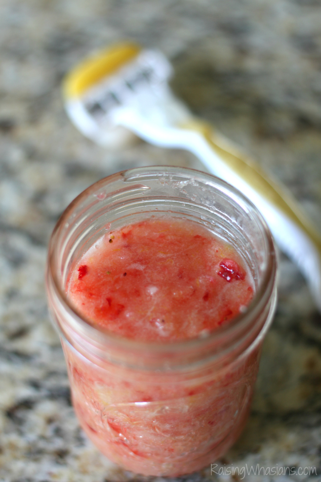Lemon Berry Sugar Scrub + Tips for a Perfect Shave Shaving tips sugar scrub