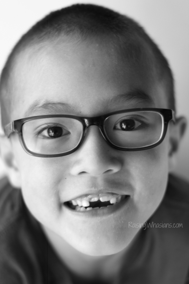First pair of glasses