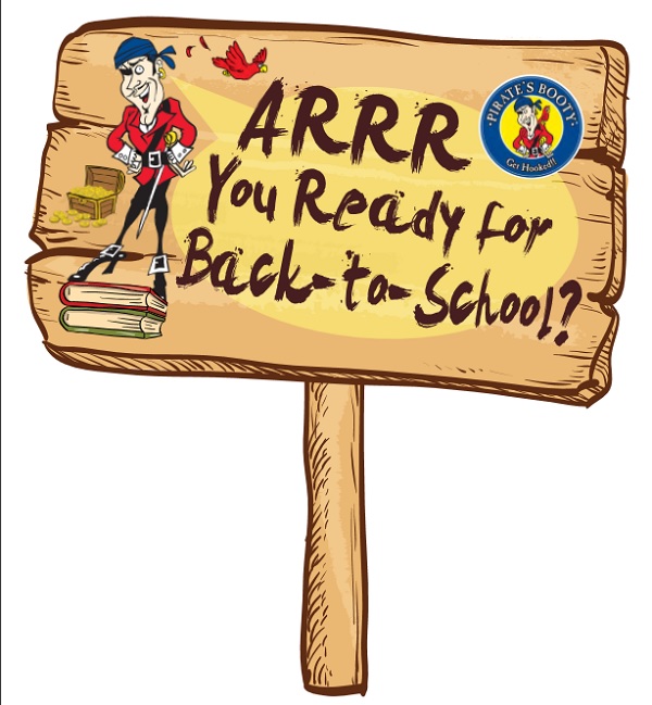 Free printable back to school sign pirates booty