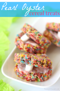 Pearl oyster cereal treats